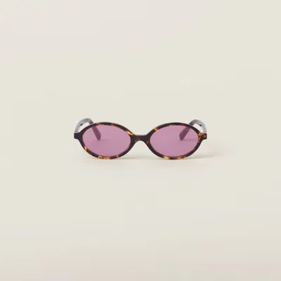 Miu Miu Miu Regard Sunglasses In Amaranth Lenses