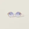 Miu Miu Miu Regard Sunglasses In Blue