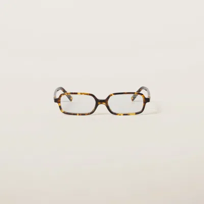 Miu Miu Miu Regard Sunglasses In Blue Lenses