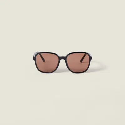 Miu Miu Miu Regard Sunglasses In Brown
