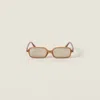 Miu Miu Miu Regard Sunglasses In Brown