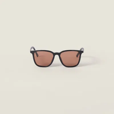 Miu Miu Miu Regard Sunglasses In Brown