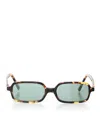 Miu Miu Miu Regard Rectangular Sunglasses In Brown