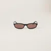 Miu Miu Miu Regard Sunglasses In Camel Lenses