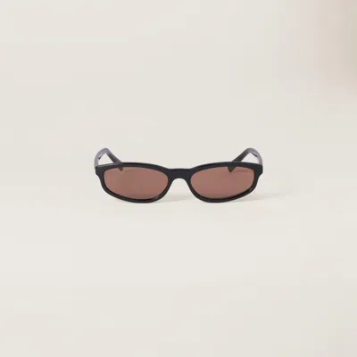 Miu Miu Miu Regard Sunglasses In Camel Lenses