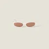 Miu Miu Miu Glimpse Sunglasses In Chocolate Brown Lenses