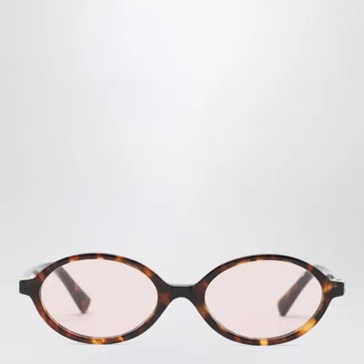 Miu Miu Miu Regard Sunglasses In Honey Havana Colour Women In Brown