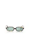 Miu Miu Miu Regard Rectangular Sunglasses In Multi