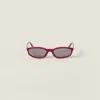 Miu Miu Miu Regard Sunglasses In Red