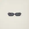 Miu Miu Miu Regard Sunglasses In Slate Gray Lenses