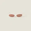 Miu Miu "miu Regard" Sunglasses In White