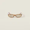 Miu Miu Miu Regard Sunglasses In Brown