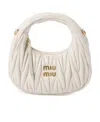 Miu Miu Miu Wander Matelassé Nappa Leather Hobo Mini-bag