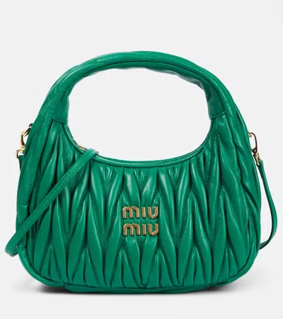 MIU MIU MIU WANDER MATELASSÉ SHOULDER BAG