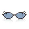Miu Miu Miumiu 0mu 04zs Miu Regard 22c60o Marrone Moka Sunglasses In Black