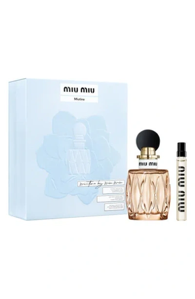 Miu Miu Miutine Eau De Parfum Gift Set In Transparent