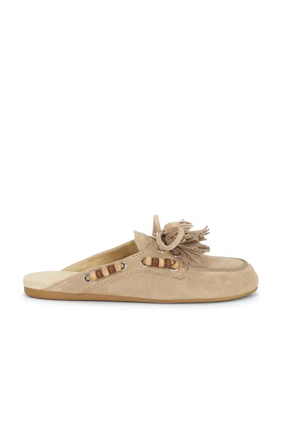Miu Miu Mocassin Slide In Brown