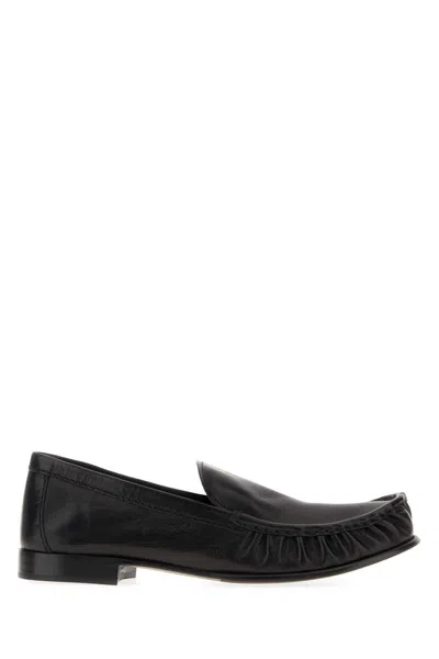 Miu Miu Bovine Leather Loafers In Black