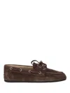 Miu Miu Round-toe Loafers In Brown