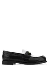 Miu Miu Black Leather Loafers