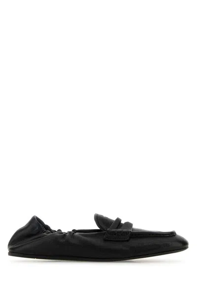 Miu Miu Moccasters In Black