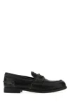 Miu Miu Round-toe Loafers In Black
