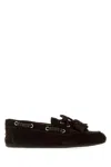 Miu Miu Suede Loafers Featuring Tassel Detail In Brown