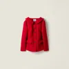 Miu Miu Mohair And Wool Jacket In Red