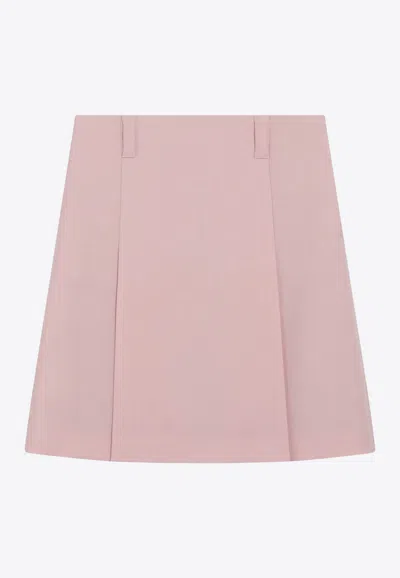 Miu Miu Mohair Blend Mini Skirt In Pink