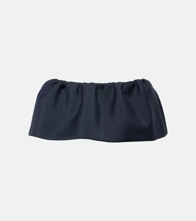 Miu Miu Mohair-blend Miniskirt In Black