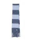 Miu Miu Mohair Blend Scarf In Blue