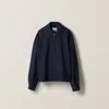 Miu Miu Mohair Blouson Jacket In Navy