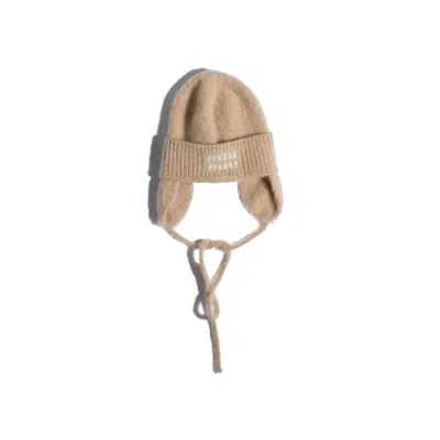 Miu Miu Mohair Hat In Brown