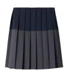 Miu Miu Mohair-wool Pleated Midi Skirt In Grey