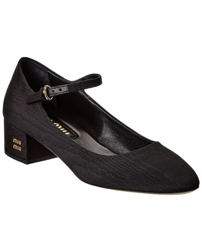 MIU MIU MIU MIU MOIRE CANVAS PUMP