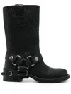 Miu Miu Moto Stiefel In Schwarz