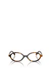 Miu Miu Tortoiseshell-effect Oval Glasses In Multicolor