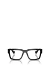 Miu Miu Mens Black Mu 02xv Rectangle-frame Acetate Eyeglasses In 1ab1o1