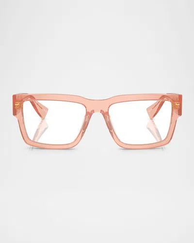 Miu Miu Mu 02xv Rectangular Sunglasses In Shiny Black