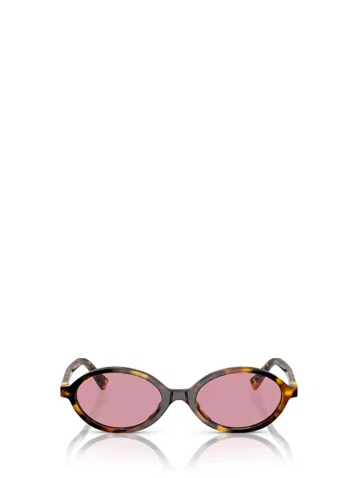 Miu Miu Regard Tortoiseshell-effect Sunglasses In Honey Havana