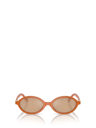 Miu Miu Mu 04zs Turmenic Opal Sunglasses In Orange