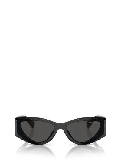 Miu Miu Womens Black Mu 06ys Cat-eye-frame Acetate Sunglasses