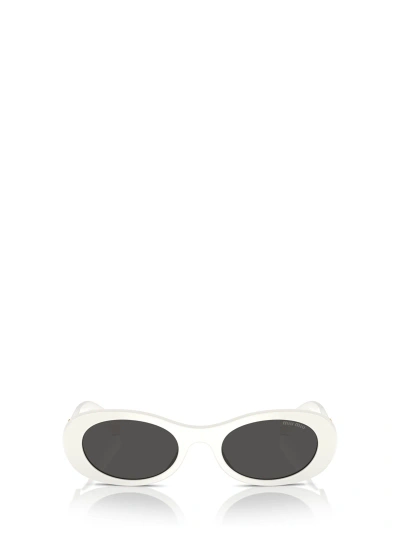 Miu Miu Mu 06zs White Ivory Sunglasses In Crl