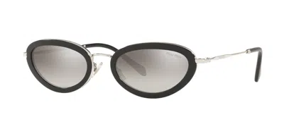 Pre-owned Miu Miu Mu 11ys Honey Havana/brown Shaded (vau6s1) Sunglasses