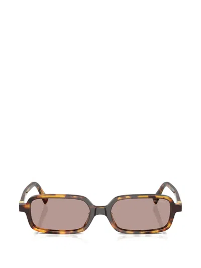 MIU MIU MU 11ZS RECTANGLE-FRAME SUNGLASSES