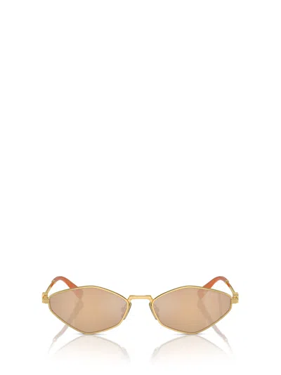 MIU MIU MU 56ZS GOLD SUNGLASSES