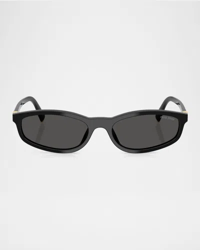 Miu Miu 0mu A06s 16k08z Nero Sunglasses In Black