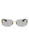 Miu Miu 0mu A51s Runway 5ak50k Oro Metal Sunglasses In Gold