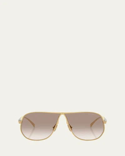 MIU MIU MU A56S METAL AVIATOR SUNGLASSES