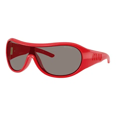 Miu Miu Rounded-frame Acetate Sunglasses In Purple